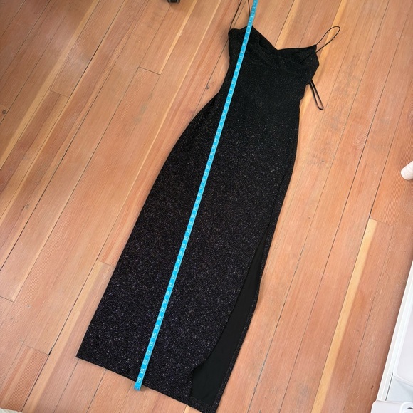 Vintage Sarria 90s Sparkly Cowl Neck Dress - Picture 7 of 12